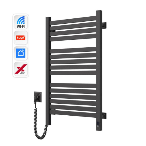 Сушарка для рушників Navin Авангард Х, 800х480, Wi-Fi, чорний муар, лівобічна (12-272155-4880) – Navin