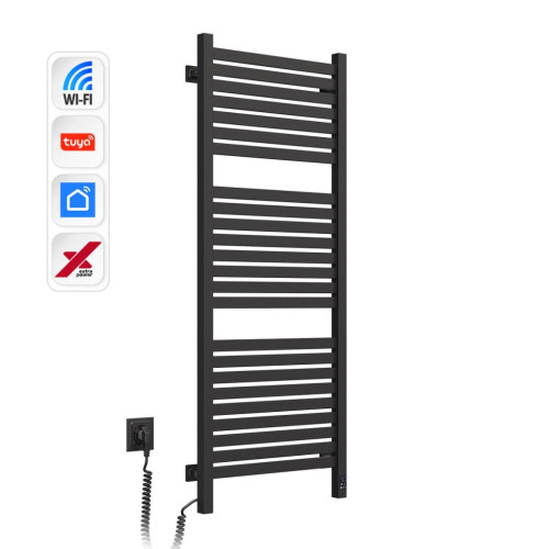 Сушарка для рушників Navin Авангард Х, 1200х480х71мм, Wi-Fi, сталь, чорний муар, ліве підключення (12-272155-4812) – Navin (вид 2)