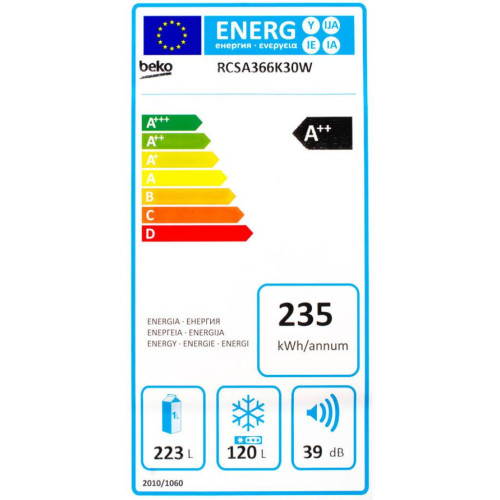 Холодильник Beko RCSA366K30W – Beko (вид 3)