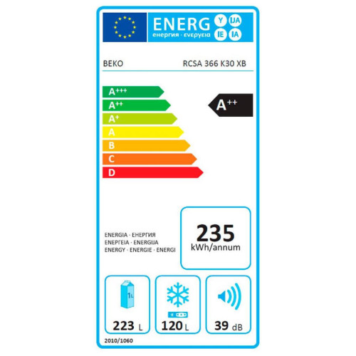 Холодильник Beko RCSA366K30XB – Beko (вид 2)