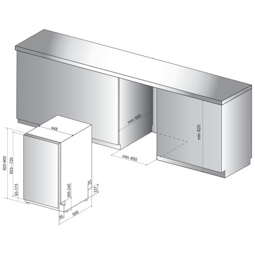 Посудомийна машина Whirlpool WSIO3O34PFEX – Whirlpool (вид 1)