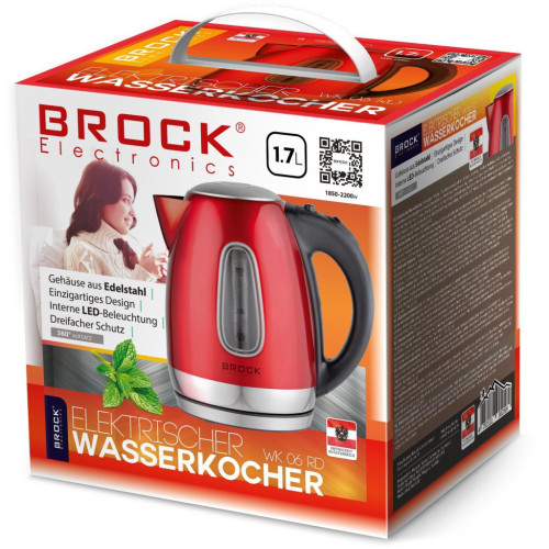 Электрочайник Brock WK 06 RD (WK06RD) – Brock (вид 1)