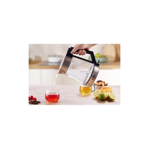 Електрочайник Gorenje 1.7л, 2,200 Вт, strix контроль, скло, нерж (K17OGS) – Gorenje (вид 1)