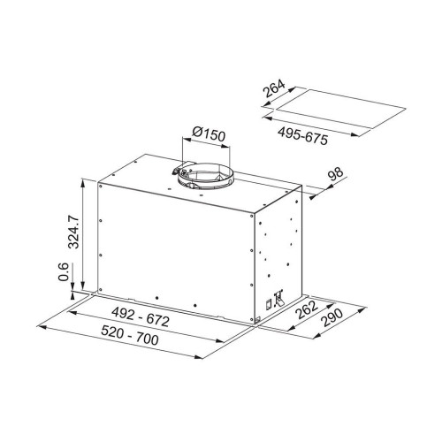 Витяжка кухонна Franke FBFE BK MATT A52 (305.0665.364) – Franke (вид 3)