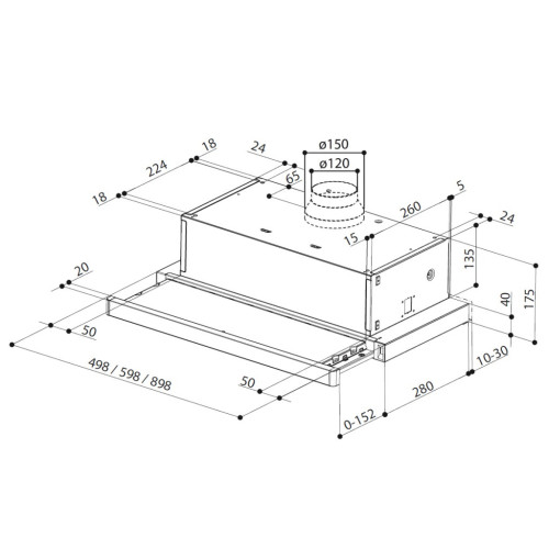 Вытяжка кухонная Faber Flexa Ng Hip Am A60 (315.0635.133) – Faber (вид 2)