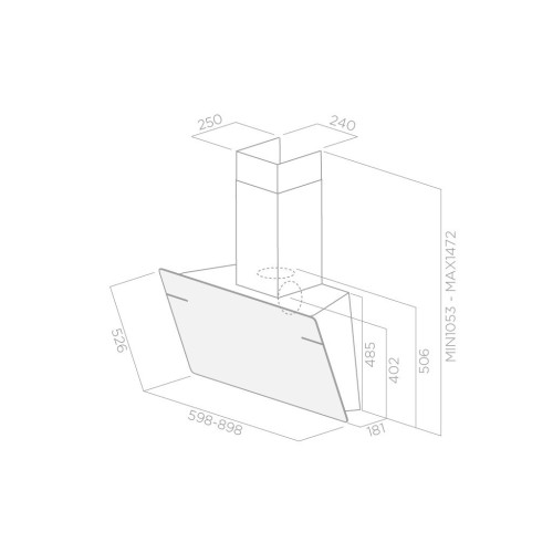 Витяжка кухонна Elica LESSENZA BL/A/90 – Elica (вид 1)