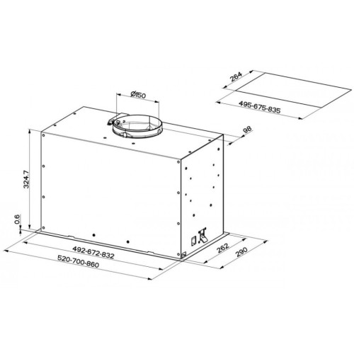 Вытяжка кухонная Faber INKA LUX EVO BK MATT A52 – Faber (вид 2)