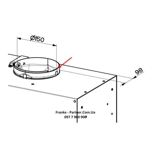 Витяжка кухонна Franke Box Flush EVO FBFE BK MATT A70 (305.0665.365) – Franke (вид 2)