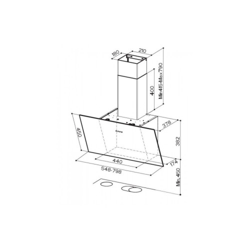 Витяжка кухонна Faber Tweet Ev8 Led Wh A55 (330.0529.665) – Faber (вид 1)