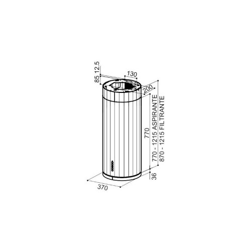 Вытяжка кухонная Faber Corinthia Isola Ev8+ Wh Matt/Ts A37 (110.0456.219) – Faber (вид 1)