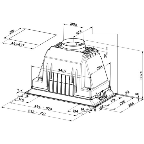 Витяжка кухонна Faber Inka Lux Smart Ev8 X A70 (305.0604.604) – Faber (вид 1)