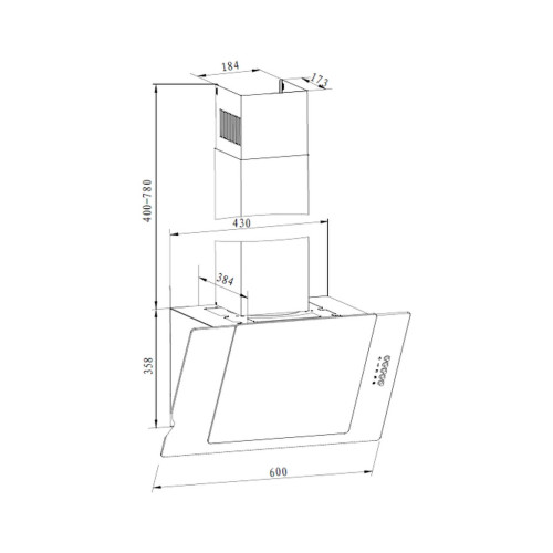 Витяжка кухонна Liberty Emily 60 B – LIBERTY (вид 1)