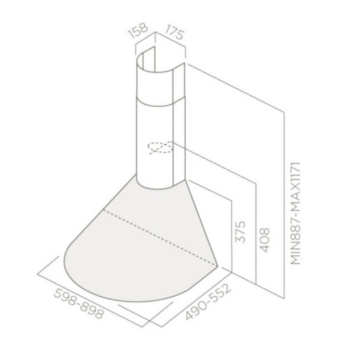 Витяжка кухонна Elica TONDA IX F/90 – Elica (вид 1)