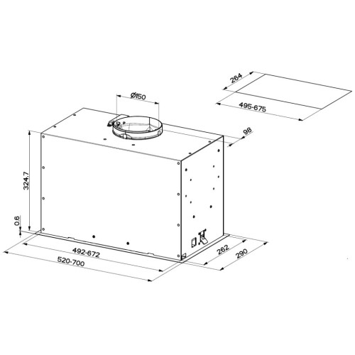 Вытяжка кухонная Faber Inka Lux Premium Bk Matt A52 Kl (305.0658.608) – Faber (вид 2)