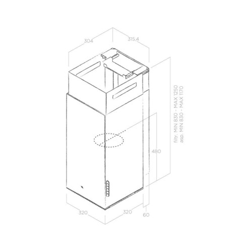 Витяжка кухонна Elica HAIKU BL/A/32 – Elica (вид 1)