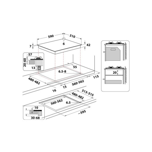 Варочная поверхность Whirlpool GOA6425/NB1 – Whirlpool (вид 4)