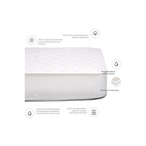 Наматрасник MirSon 954 Natural Line Стандарт Eco 90x190 (2200000835581) – MirSon (вид 2)