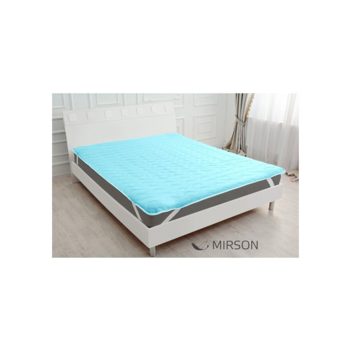 Наматрасник MirSon Eco Light 1713 EcoSilk обычный Blue 80x160 см (2200002888400) – MirSon (вид 1)