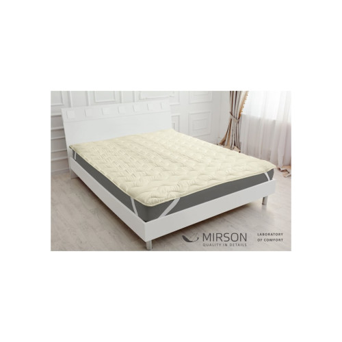 Наматрацник MirSon Eco Light №1726 Silk звичайний Creamy 180x200 см (2200002891141) – MirSon
