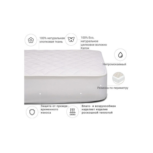 Наматрацник MirSon Natural Line Стандарт Silk 978 (2200000833242) – MirSon (вид 2)