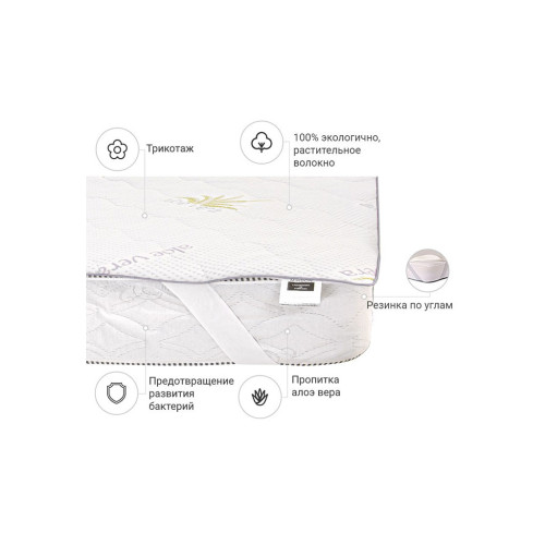 Наматрацник MirSon №1000 Alberto Eco Aloe Vera (2200001491687) – MirSon (вид 1)