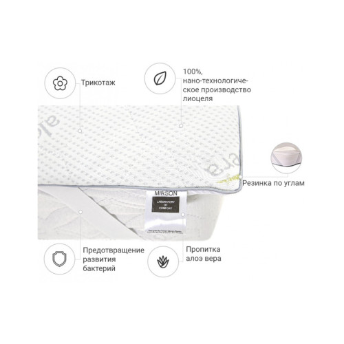 Наматрацник MirSon №1045 Alberto Тенцель (Modal) Aloe Vera (2200001507807) – MirSon (вид 1)