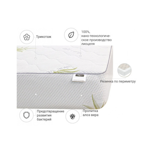 Наматрацник MirSon №1046 Alberto Тенцель (Modal) Aloe Vera (2200001507937) – MirSon (вид 1)