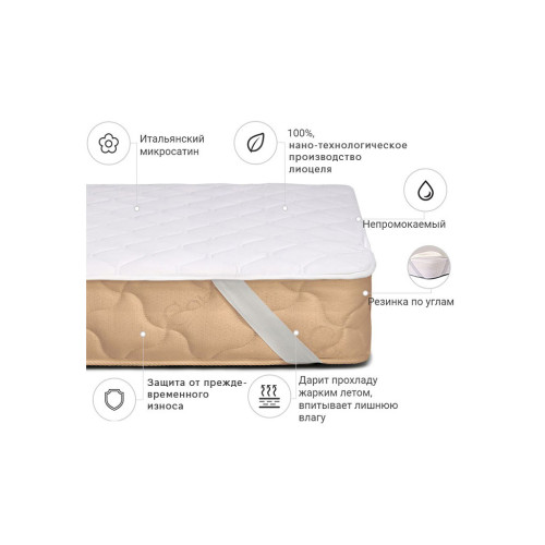 Наматрасник MirSon Стандарт Тенсель (Modal) 308 (2200000376923) – MirSon (вид 1)