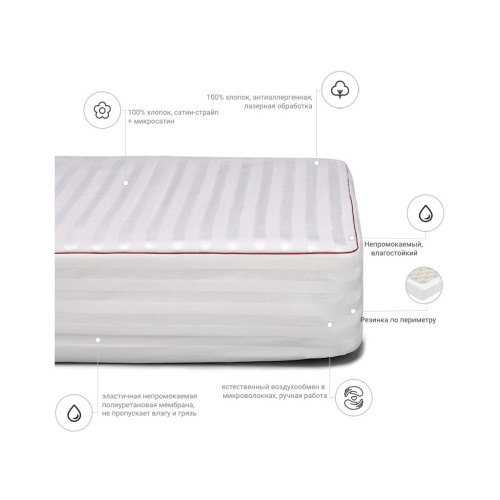 Наматрасник MirSon антиаллергенный DeLuxe Eco 230 (2200000370006) – MirSon (вид 1)