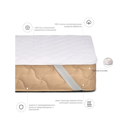 Наматрасник MirSon антиаллергенный Стандарт Eco 220 (2200000368300) – MirSon (вид 1)
