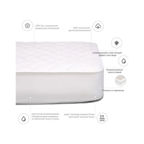 Наматрасник MirSon Стандарт Cotton Aloe vera 265 1 (2200000377043) – MirSon (вид 2)