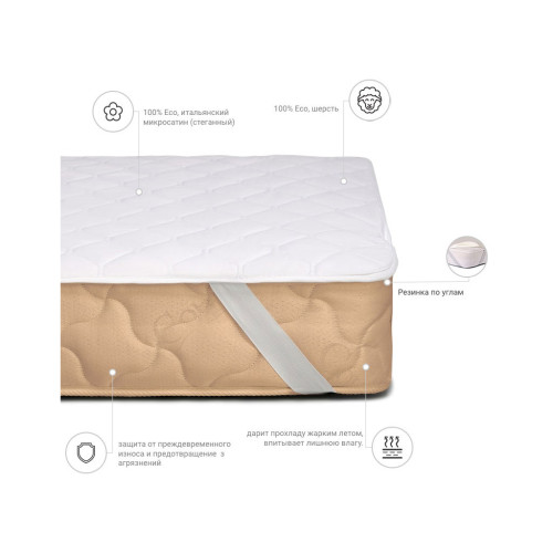 Наматрасник MirSon шерстянной Стандарт Woollen 235 2 (2200000335753) – MirSon (вид 1)