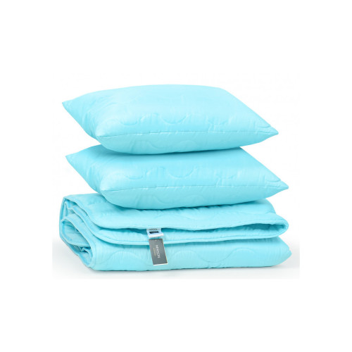 Одеяло MirSon Набор EcoSilk Всесезонный 1662 Eco Light Blue Одеяло + подуш (2200002655163) – MirSon (вид 3)
