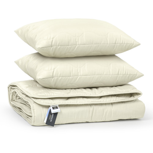 Ковдра MirSon Набір EcoSilk всесезонний №1662 Eco Light Krem Ковдра + поду (2200002655194) – MirSon (вид 2)