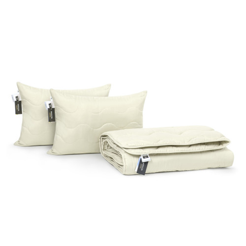 Ковдра MirSon Набір EcoSilk всесезонний №1662 Eco Light Krem Ковдра + поду (2200002655217) – MirSon (вид 3)