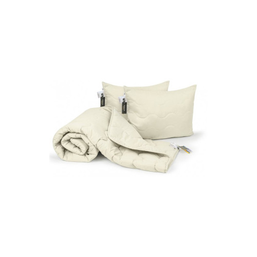 Ковдра MirSon Набір з тенсел всесезонний №1674 Eco Light Creamy Ковдра + п (2200002657792) – MirSon