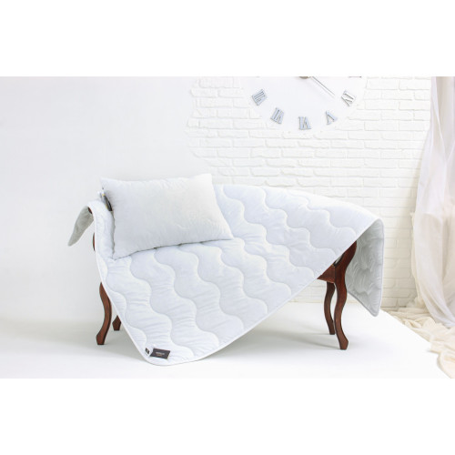Ковдра MirSon Набір Бавовняний №1705 Eco Light White Ковдра 172х205 + поду (2200002656290) – MirSon (вид 2)