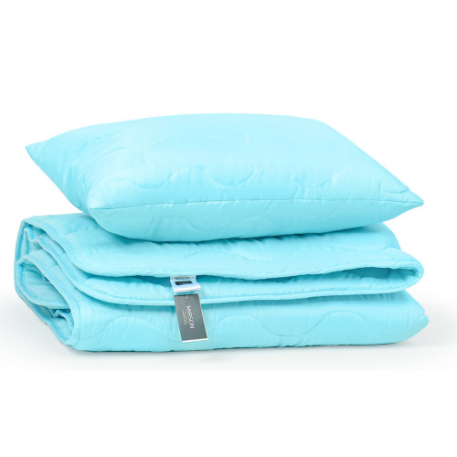 Одеяло MirSon Набор Хлопковый №1706 Eco Light BLue Одеяло 140х205+ подушка (2200002656207) – MirSon (вид 3)