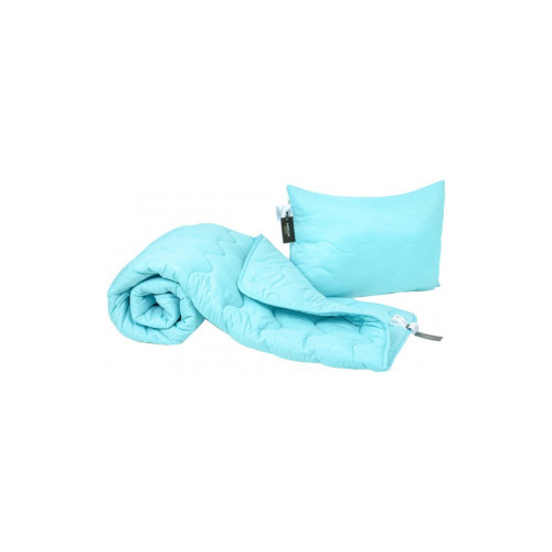 Ковдра MirSon Набір Бавовняний №1706 Eco Light BLue Ковдра 220х240 + подуш (2200002656351) – MirSon