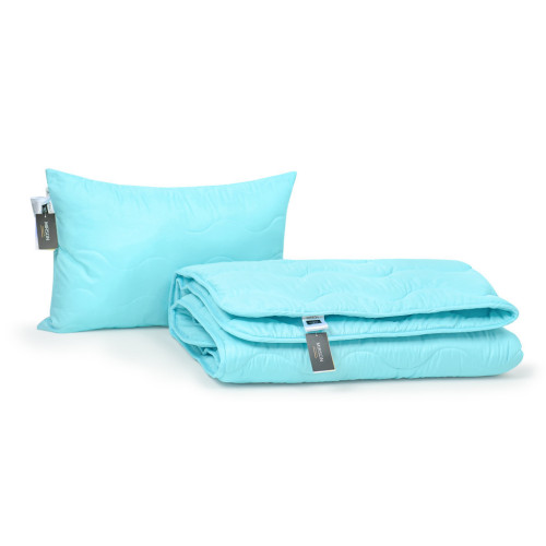 Ковдра MirSon Набір Бавовняний №1706 Eco Light BLue Ковдра 220х240 + подуш (2200002656351) – MirSon (вид 4)