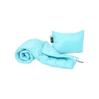 Одеяло MirSon Набор шерстяной №1676 Eco Light Blue Одеяло 155х215+ подушка (2200002656641)