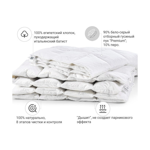 Одеяло MirSon пуховое Raffaello 051 деми 200x220 см (2200000004017) – MirSon (вид 1)