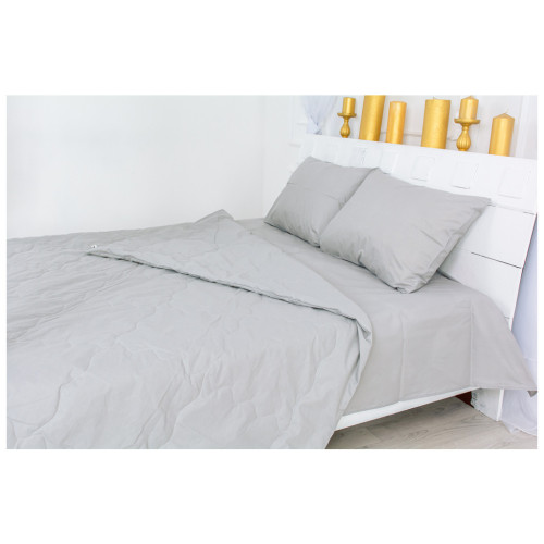 Одеяло MirSon антиаллергенное Летнее с Ecosilk 2304 Light Gray 155x215 (2200003027907) – MirSon (вид 1)