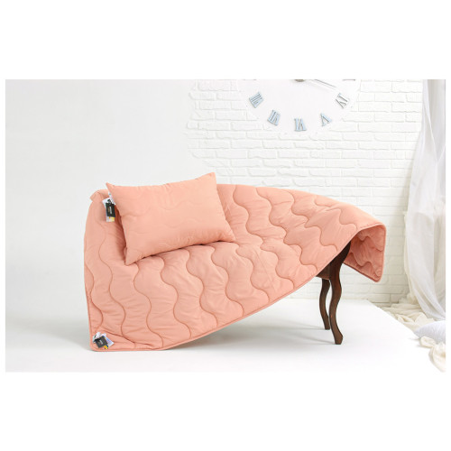 Ковдра MirSon Бавовняна всесезонна №1734 Eco Light Coral 220x240 см (2200003710014) – MirSon (вид 3)