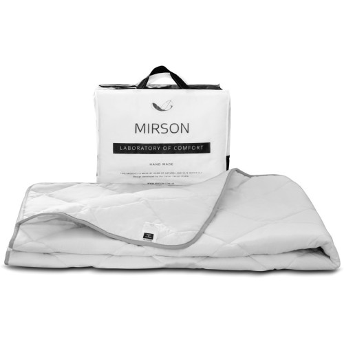 Ковдра MirSon антиалергенна EcoSilk №1301 Bianco Демісезонна 220x240 см (2200001526990) – MirSon (вид 1)