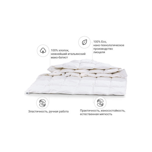 Одеяло MirSon антиаллергенное Тенсель (Modal) №1351 Luxury Exclusive Летнее 140x205 см (2200001528857) – MirSon (вид 1)