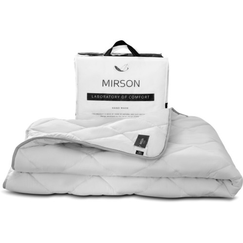 Ковдра MirSon бавовняна №1413 Bianco Зимова 172x205 см (2200001537002) – MirSon (вид 1)