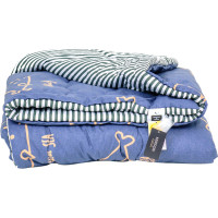 Одеяло MirSon антиаллергенное с Eco-Soft Зима №4091 Сolor Fun Line Whales 172х205 (2200004876023)