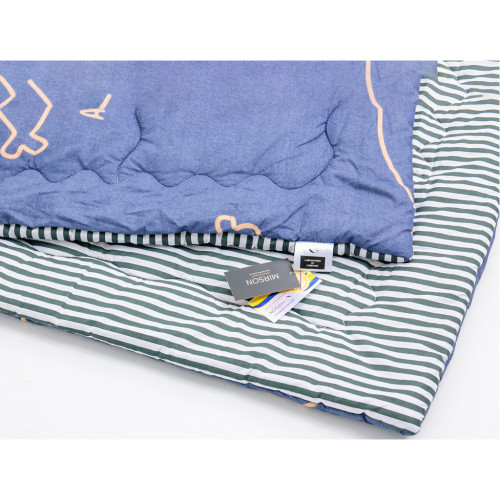 Ковдра MirSon антиалергенна з Eco-Soft Зима №4091 Color Fun Line Whales 220х240 (2200004876047) – MirSon (вид 2)