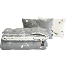 Одеяло MirSon Набор хлопковый №3043 Color Fun Line Cat одеяло 1540х205+2 п (2200004814513)